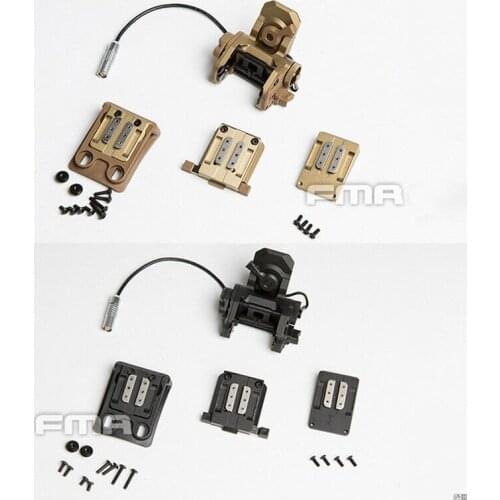 FMA Tactical Functional GSGM NVG Mount + 3* Helmet Mounts BK/DE