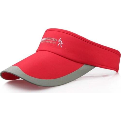 Spring Summer Sports Sun Cap Mens Cap Women Adjustable cotton Sun Protection Visor Top Empty Tennis Golf Running Sunscreen Hat