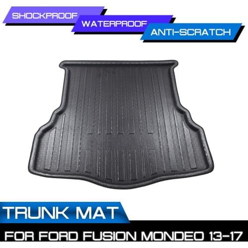 Car Rear Trunk Boot Mat Waterproof Floor Mats Carpet Anti Mud Tray Cargo Liner For Ford Fusion Mondeo 2013 2014 2015 2016 2017