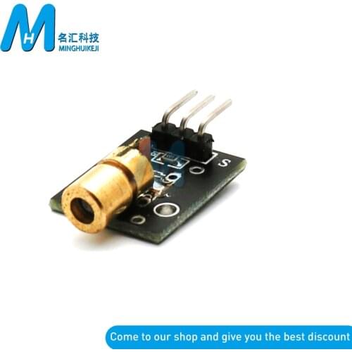 KY 008 Smart Electronics New KY-008 3pin 650nm Red Laser Transmitter Dot Diode Copper Head Module for Arduino AVR PIC DIY