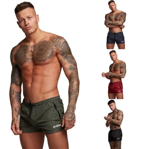 2021 New Mens Summer Beach Swim Shorts Casual Loose Athletic Sport Swimwear Workout Short Pants Trunks Quick Dry Shorts