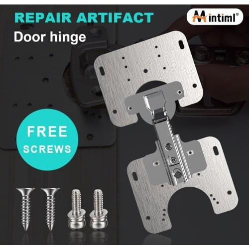 Hing Repair Plate Household Tool Stainless steel 10x9cm Wooden door Hing Repair Plate Accessories