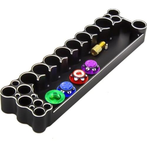 RC Car Axial SCX10 TRX4 Metal Tool Storage Rack Screwdriver Tools Bracket Holder Tray Socket Remote Control Toys Boat Airplane