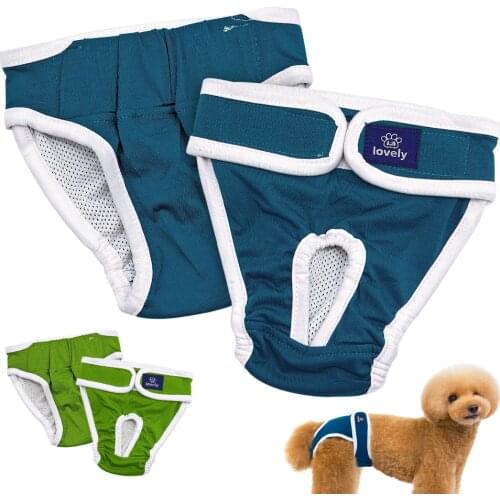 Dog Diapers Physiological Pant Washable Doggie Diapers for Female Dog Shorts Soft Girl Dogs Pants Pet Underwear Sanitary Panties