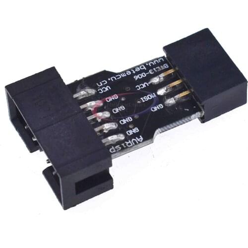 2pcs 10Pin To 6PiN Convert To Standard 10 Pin To 6 Pin Adapter Board For ATMEL STK500 AVRISP USBASP ISP Interface Converter AVR