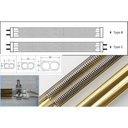 Sk15 customized quartz heating tube