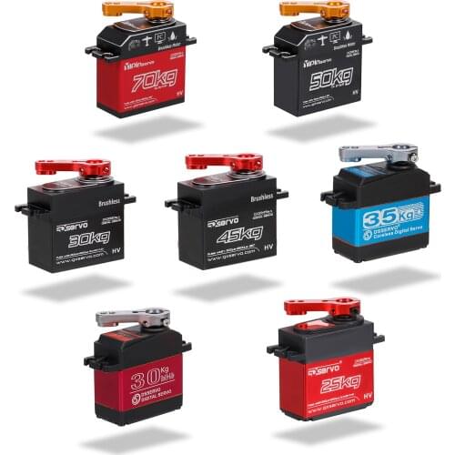 Waterproof Brushless Digital servo 25KG 30KG 35 KG 45KG 50KG 70KG Steel Gear with Servo Arm for 1/10 1/8 RC Car RC Boat RC Robot