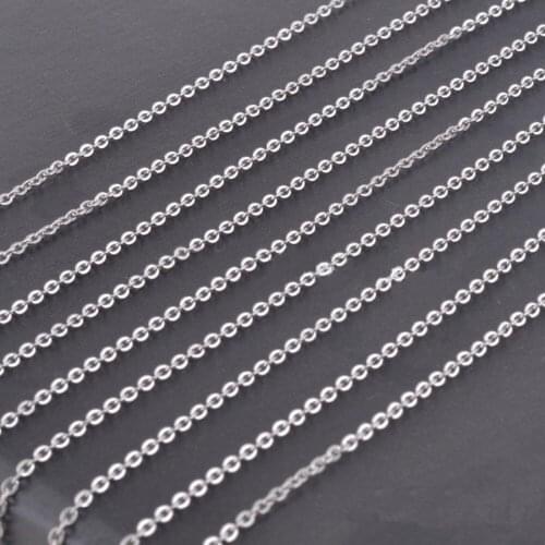 1.5/2/2.5/3.2mm 10/20/50/100pcs Wholesale Womens Bulk Stainless Steel Welding Strong Thin Rolo O Link Necklace Chain