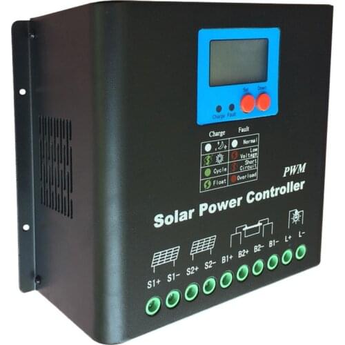 100A Solar Controller LCD PV panel Battery Charge Controller 96V 72V 48V 36V 110V 120V can custom-made solar system controller