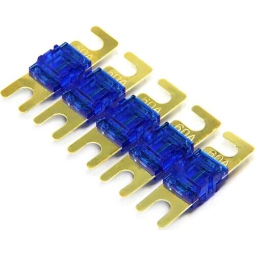 5 Pack Small fork bolt car audio modified fuse sheet AFS blade plug type 30A 40A 60A 80A 100A Mini ANL Fuse