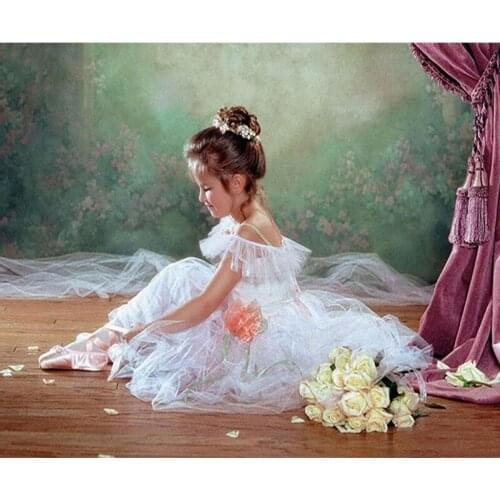 Full Square/Round Drill 5D DIY Diamond Painting "Ballet girl flower" Embroidery Cross Stitch 3D Home Decor Gift