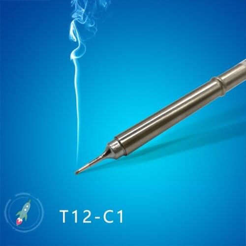 QUICKO T12-C1 T12-C4 T12-CF4 Shape C series Solder iron tips welding heads tools for FX9501/907 T12 Handle 7S melt tin