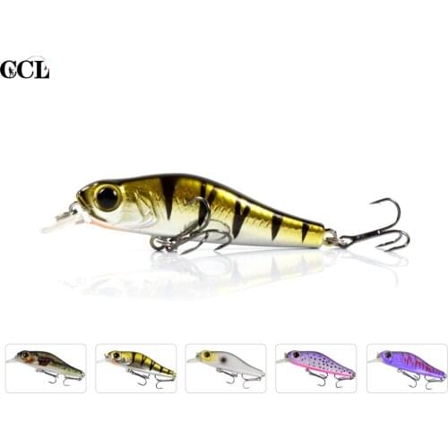 CCLTBA 68mm 6.9g Minnow Lure Fishing Bait Hard Body Sinking Jerkbait Minnow Wobbler Freshwater Fishing Tackle
