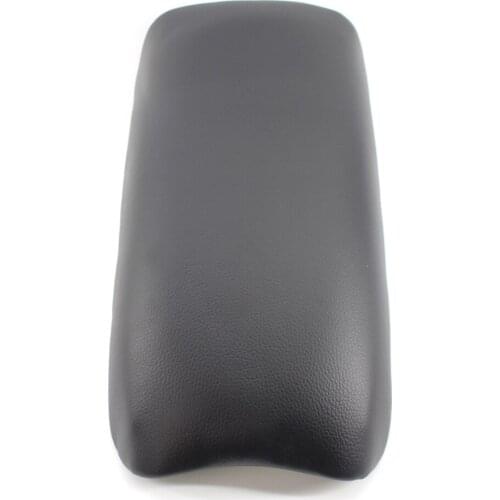 Car Front Center Console Armrest Case Cover Lid PU Leather Leatherette with plastic plate For Honda Civic 06-11 07 08 09 Black