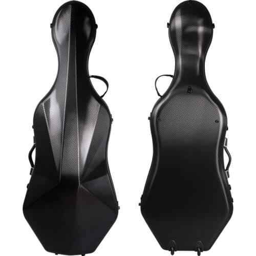 New style 4/4 cello case high strength carbon composite material with Two wheel