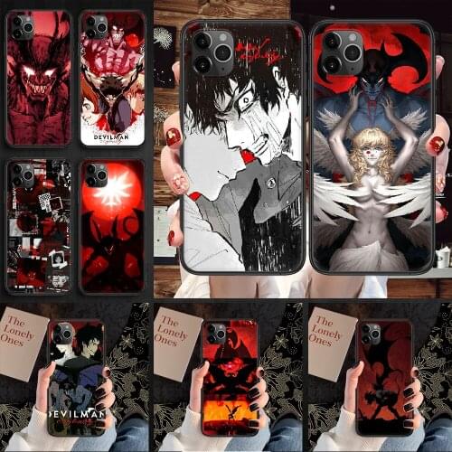 DEVILMAN crybaby Phone Case Cover Hull For iphone 5 5s se 2 6 6s 7 8 12 mini plus X XS XR 11 PRO MAX black pretty prime trend