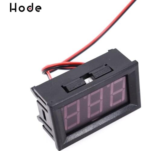 DIY Mini Voltmeter Tester Digital Voltage Test Battery DC 5-120V Red Green Blue for Auto Car LED Display