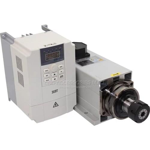 CNC engraving machine HQD air cooling spindle motor kit 4.5kw AC380V 18000rpm