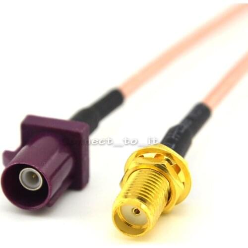 GSM antenna Extension cable Fakra D male to SMA female Jack plug connector pigtail cable RG316 15CM