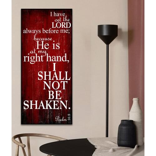 White Words On The Wine Red Backgroud Oil Painting On Canvas Wall Art Picture Printing Poster For Room Coffee Decoration