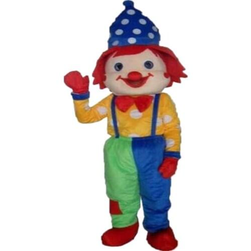 Lovely Clown Mascot Costume Cosplay Party Game Dress Outfit Advertising Adult Event Apparel Cartoon Character Birthday Clothes
