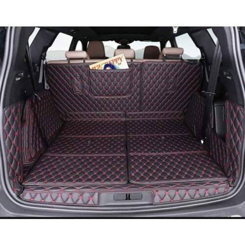 For Peugeot 5008 2017-Present Car Boot Mat Trunk Liner Cargo Floor Carpet Tray MatsCustomized Full Covered Special Car Trunk Mat