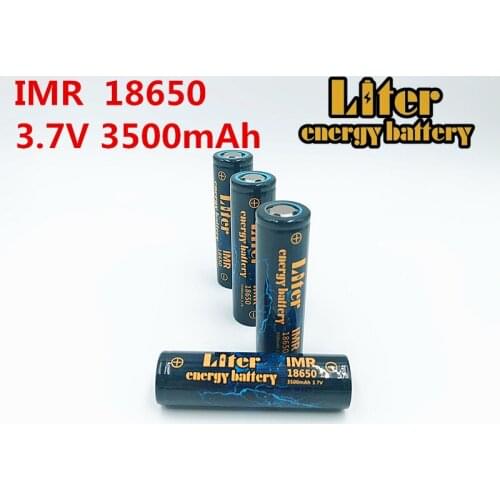 Liter energy battery 100% New Original IMR18650B 3.7 v 3500 mah 18650 Lithium Rechargeable Battery Flashlight batteries