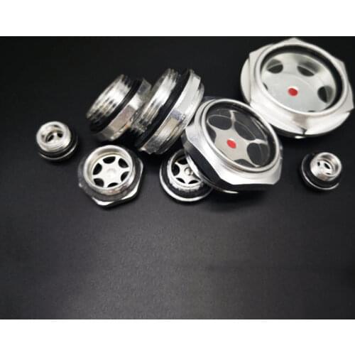 M10/12/14/16/20/22-M60 Metric Male Aluminum Oil Sight Glass Window Use For Air Compressor Lathe