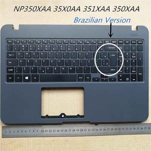 New Laptop Keyboard Cover Upper Case Palmrest Cover Housing For Samsung 350XAA 35X0AA NP350XAA Bottom Cover Body Carcass