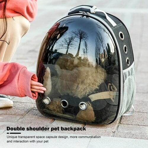 Portable Pet Travel Carrier Pet Travel Carrier Ventilate Transparent Space Capsule Cat Bubble Backpack Comfort with Padded Strap