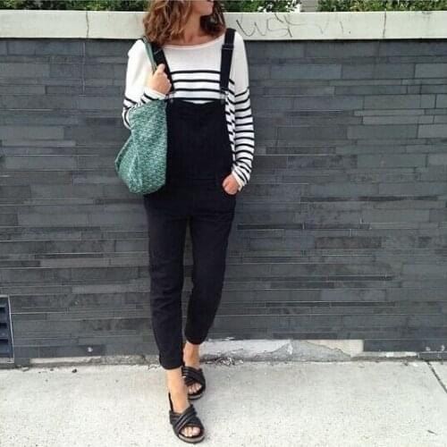 Clearance denim overalls women mono mujer peto vaquero pants salopette jeans femme rompers womens jumpsuit dungarees