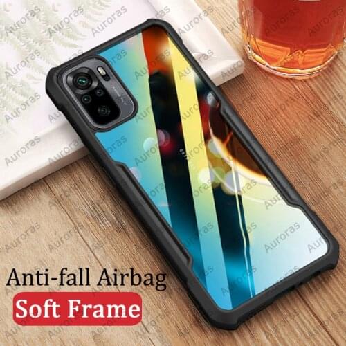 Auroras For Redmi Note 10 Case Anti-fall Airbag Case Shockproof Clear With Soft Frame Cover For Redmi Note 10 Pro Case