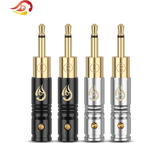 QYFANG 2.5mm 2 Pole Audio Jack Wire Connector DIY Earphone Plug Metal Adapter Cable Pins For HD700 2.5he400i HiFi Headphone