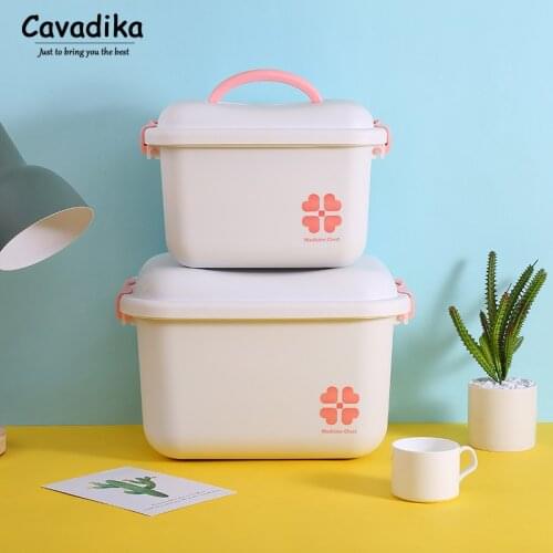 Family Medicine Organizer First Aid Kit Plastic Storage Box Pill Case Medicine Storage Container Pills Boxes Storage Organizer