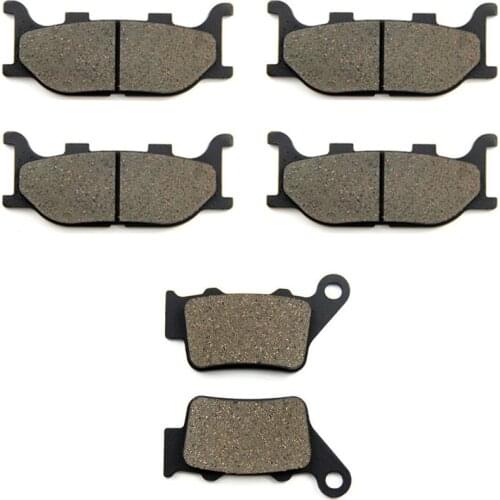 SOMMET Motorcycle Front + Rear Brake Pads Disks for Yamaha MT-03 MT03 (660cc) (06-12) LT199-199-208