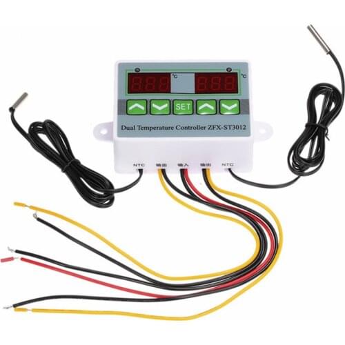 ZFX-ST3012 Temperature Controller Dual Thermostat Controller Temp Control Thermoregulator Control Module 12V/24V/220V