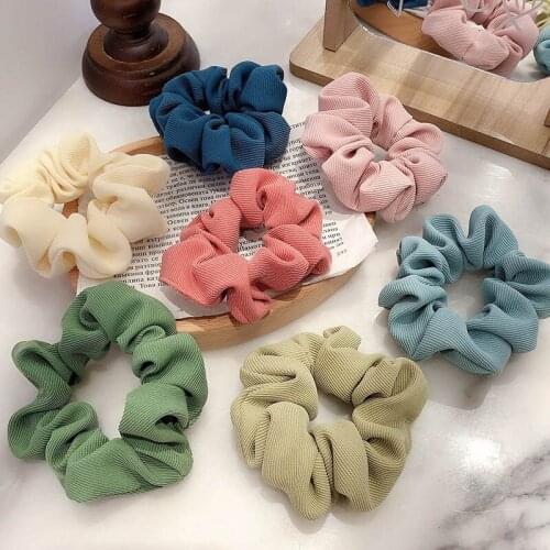 Cloth Nice Gift Fashion Hair Accessories Korean Style for Girl Women 1Pcs Ponytail Holder Large Intestine Elastic Hair Bands