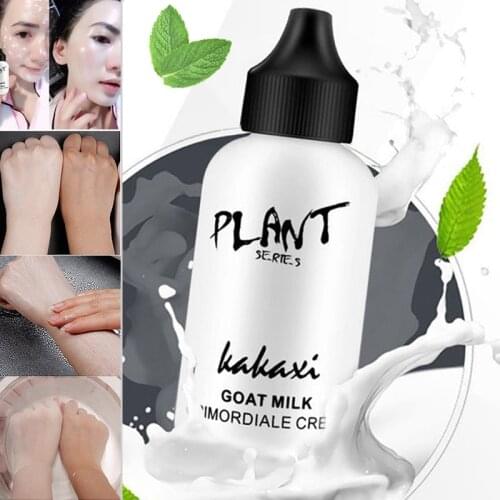 High Quality Goat Milk Makeup Primer Cream Whitening Moisturizer Brighten Make Up Base