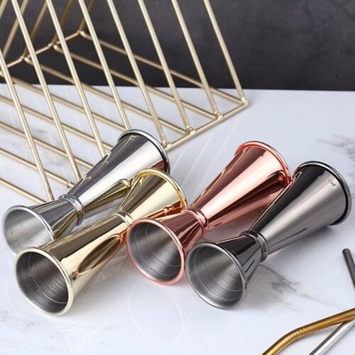 Cocktail Bar Jigger Stainless Steel Japanese Jigger Double Spirit Measuring Cup For Home Bar Party Bar Accessories
