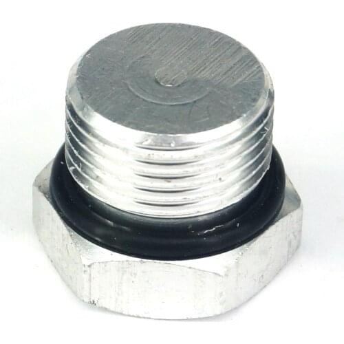 3/8" BSP Male Solid Aluminum Hex Head Plug End Cap For Pneumatic Manifold