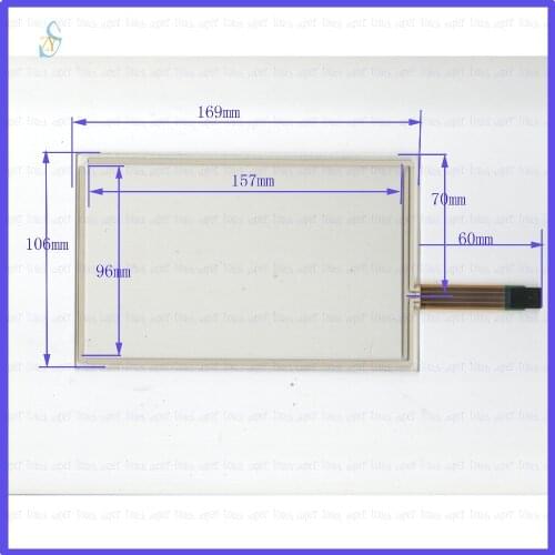 ZhiYuSun 169*106 7inch 4 wire TOUCH SCREEN width 169mm length106mm for gps glass touch panel this is compatible