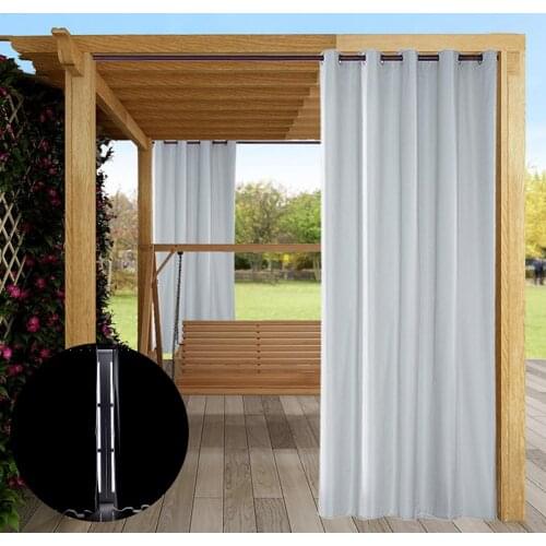 1Pc Outdoor Window Curtain Sunlight Blackout Waterproof Drape Patio Porch Decor