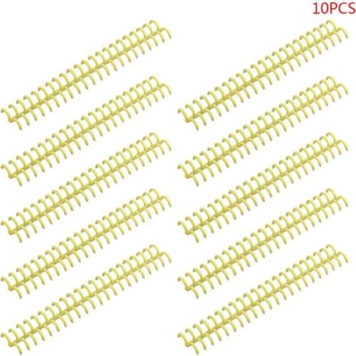 10pcs Plastic Loose Leaf Link Spiral Circles Binder Ring for 30 Holes Notebook B95C