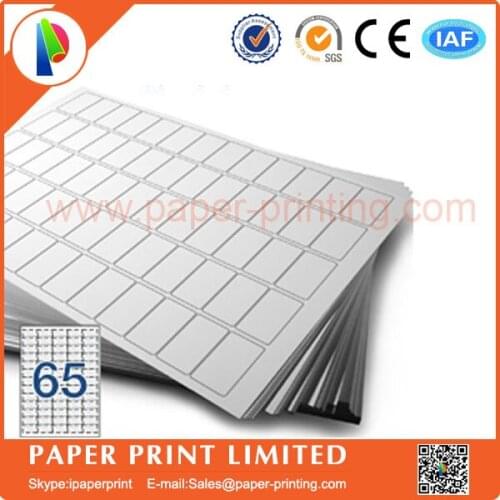 1000 sheets Compatible L7651/J8651 blank matte white label for laser&inkjet printer a4 label szie: 38.1 x 21.2 mm