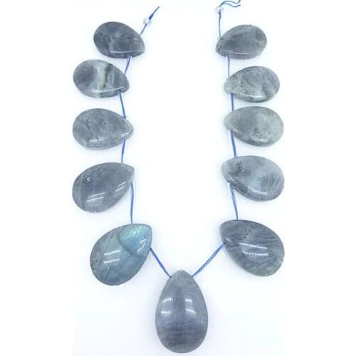 25 x 35mm High Quality Gem Teardrop Crystal Labradorite Quartz Agate Stone Beads DIY Jewelry Necklace Pendant Unique Cure