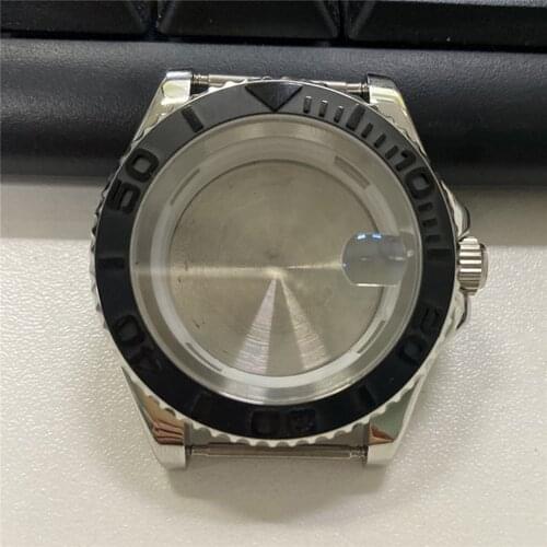 40MM Stainless Steel Watch Case Watch Cover Kit for Miyota 8215 8200 821A for Mingzhu 2813 Watch Movement Repair Part