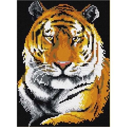 5D Diy Diamond Painting Cross Stitch Full Diamond Embroidery Tiger 3D Diamond Mosaic Pattern Rhinestone Pasted Needlework Resin