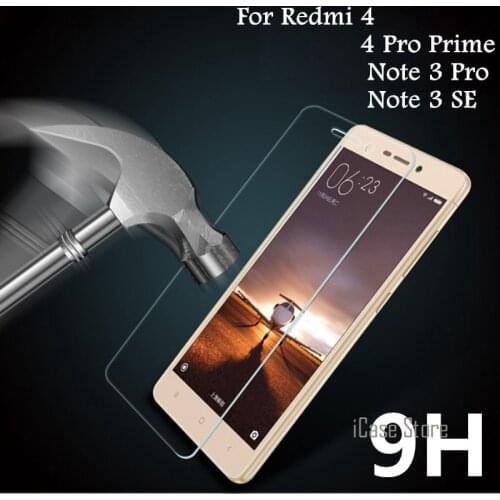 9H Tempered Glass Screen Protector For Xiaomi Redmi Note 3 SE Pro Prime Special Edition Redmi 4 Pro Prime Phone Coque Case Film