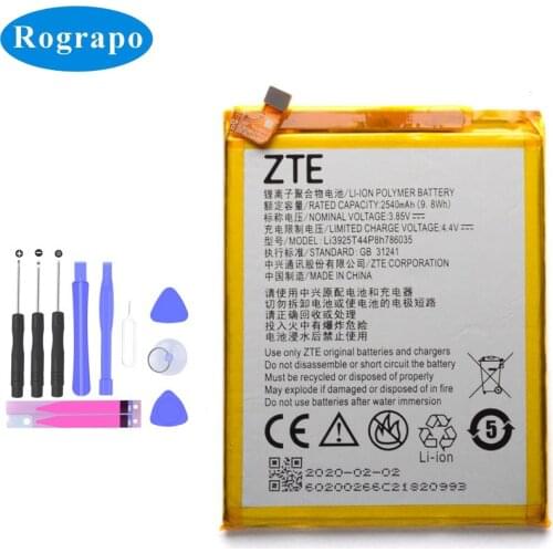 Original 2540mAh Li3925T44P8h786035 Battery For ZTE Blade V7 V8 Z10 BA910 A910 A512 Xiaoxian 4 BV0701 BV0800 Cell Mobile Phone
