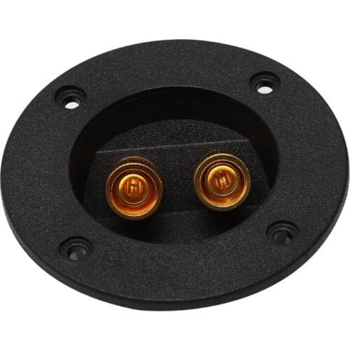 Car Stereo Speaker Box Terminal Round Spring Cup Connector Subwoofer Plug